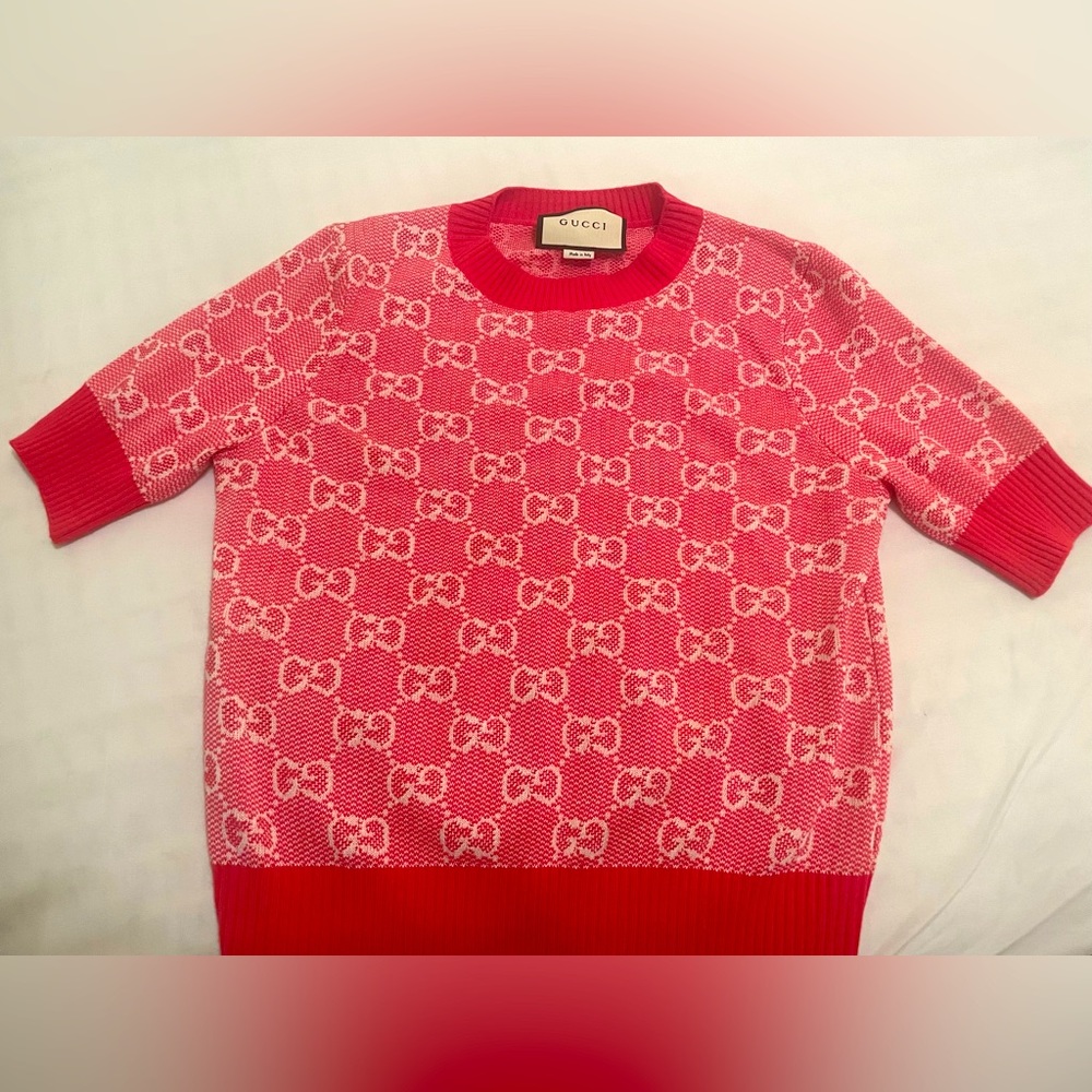 Gucci knit short sleeve sweater